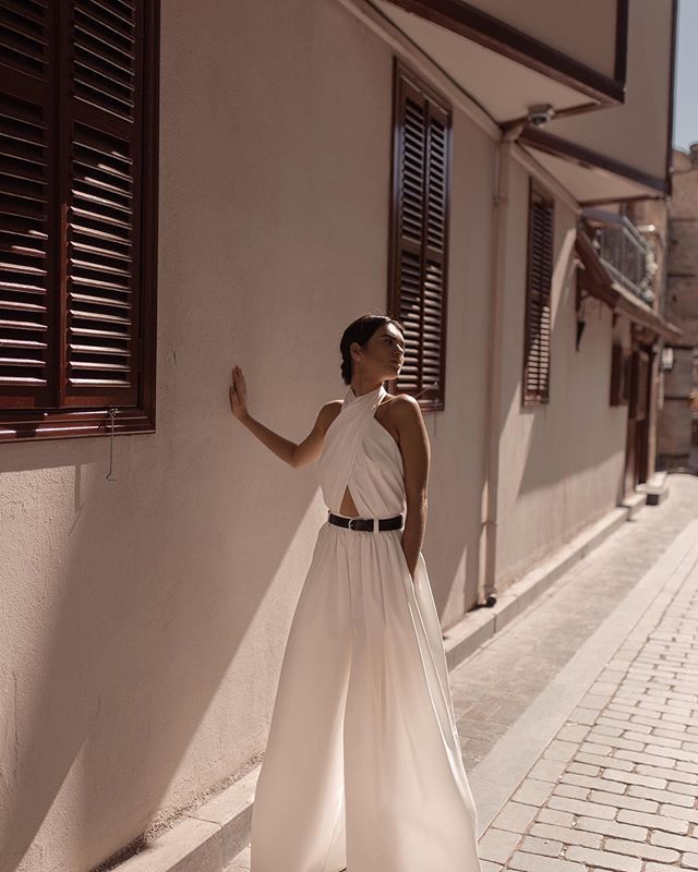 Satin Mirage Halter Jumpsuit