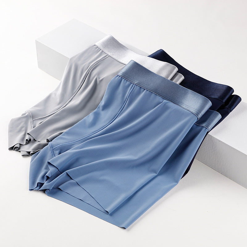 Men's Breathable Summer Seamless Ice Silk Underwear