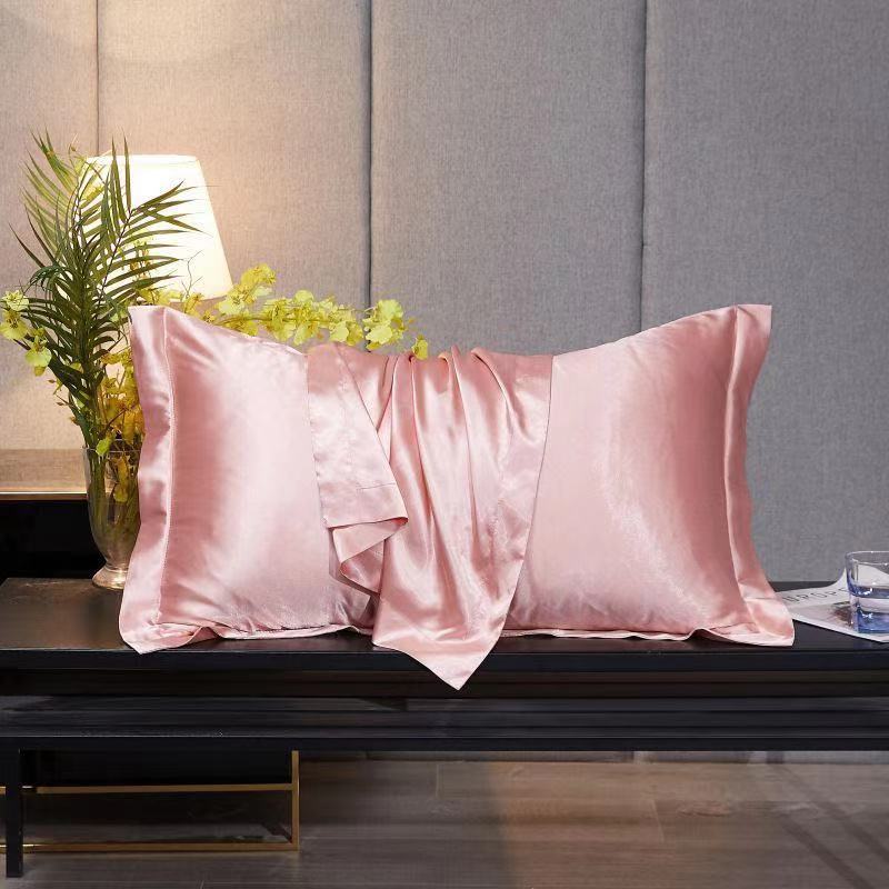 Single Double Household Simple Ice Silk Pillowcase