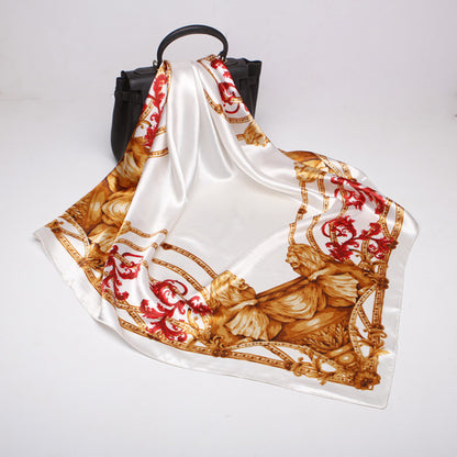 Digital Printed Square Silk Scarf
