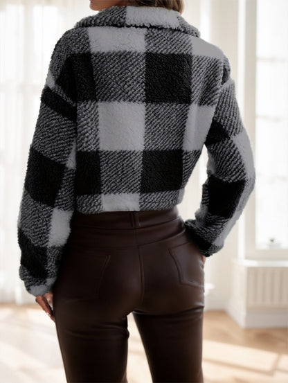 PlaidSnug Teddy Jacket