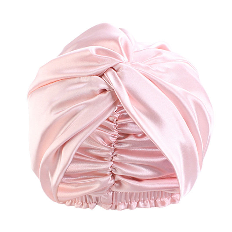 Popular Imitation Silk Double-layer Night Caps