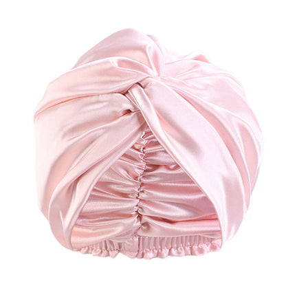 Popular Imitation Silk Double-layer Night Caps