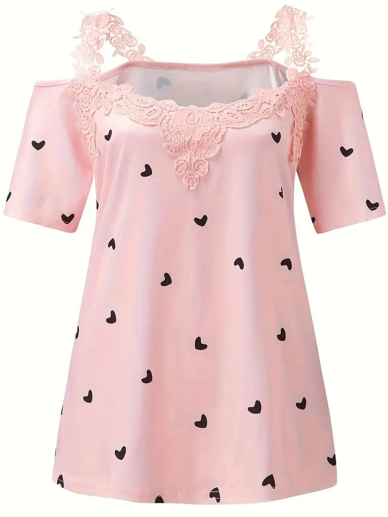 LaceHeart Breeze Tee