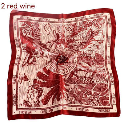 Silk Satin 70x70 Coconut Silk Towel Headscarf