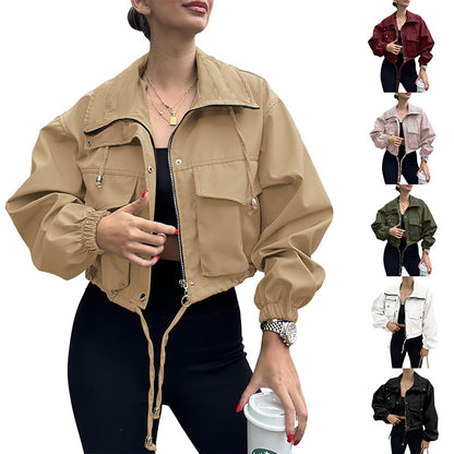 MetroMist Zip Trench Jacket
