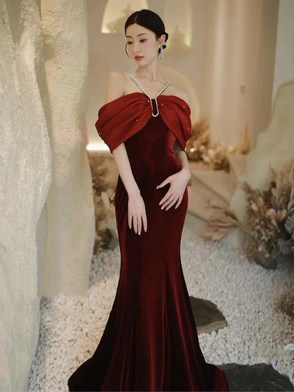 Velour Siren Gown