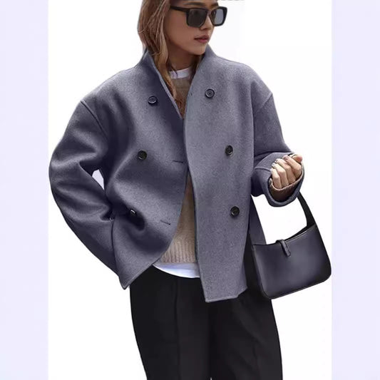 RegalCheck Woolen Coat