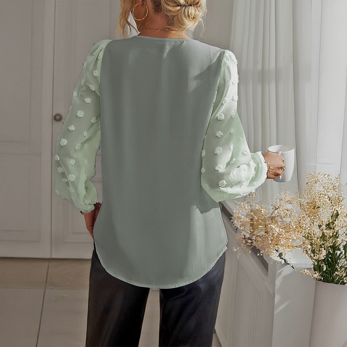 Breezelia V-Neck Blouse
