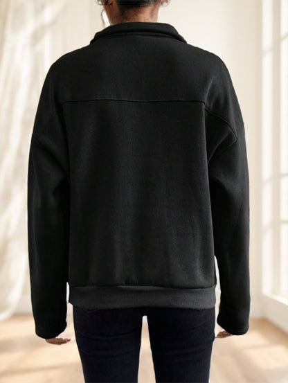 RueChic FlapSnap Sweatshirt