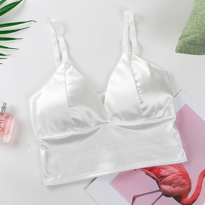 Women's Low Cut Sling Glossy Silk Underwear