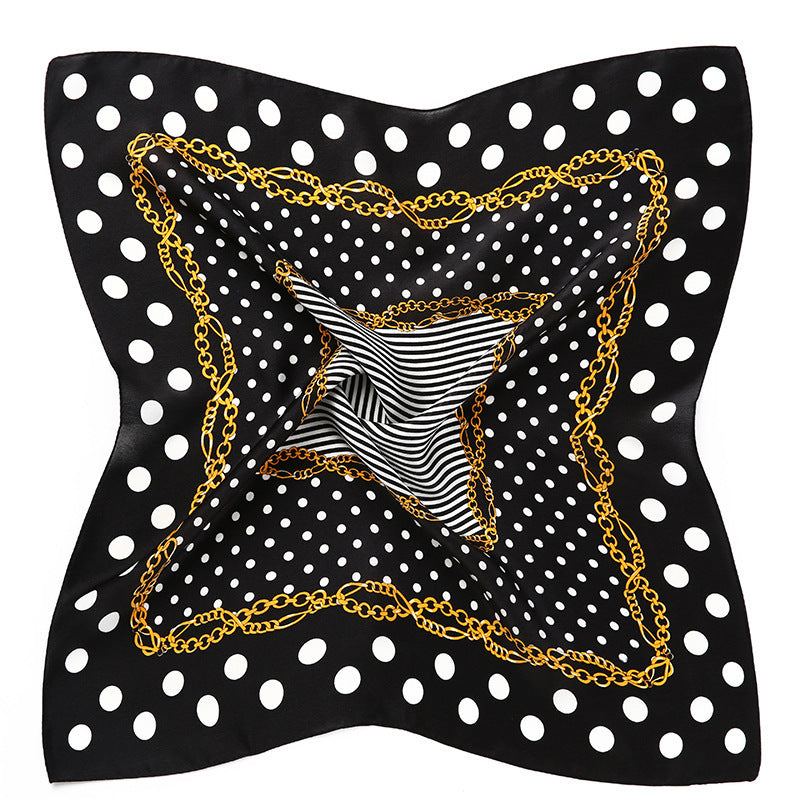 Ladies Scarf Wrapped And Satin Silk