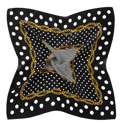 Ladies Scarf Wrapped And Satin Silk