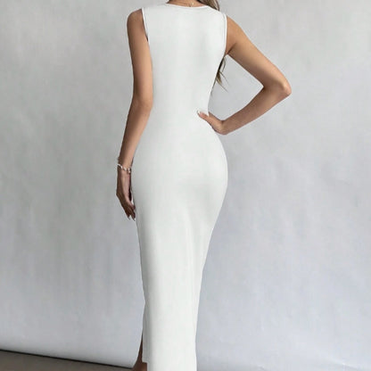 EleganceEdge Sleeveless Dress