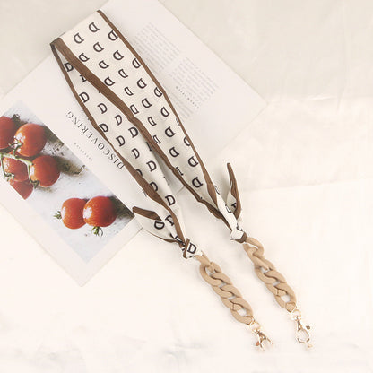Printed Silk Scarf Eye Chain Hat Windproof Pendant