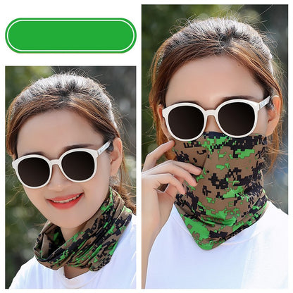 Sports Ice Silk Sunscreen Mask Summer Women