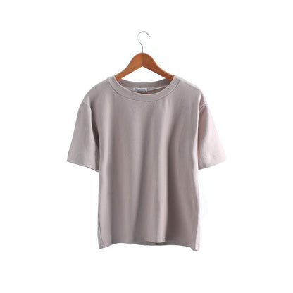 Milk Silk Basic Solid Color Short-sleeved T-shirt
