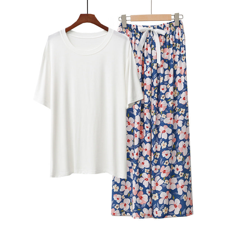Homewear Pajamas Suit Women's Modal Cotton Silk