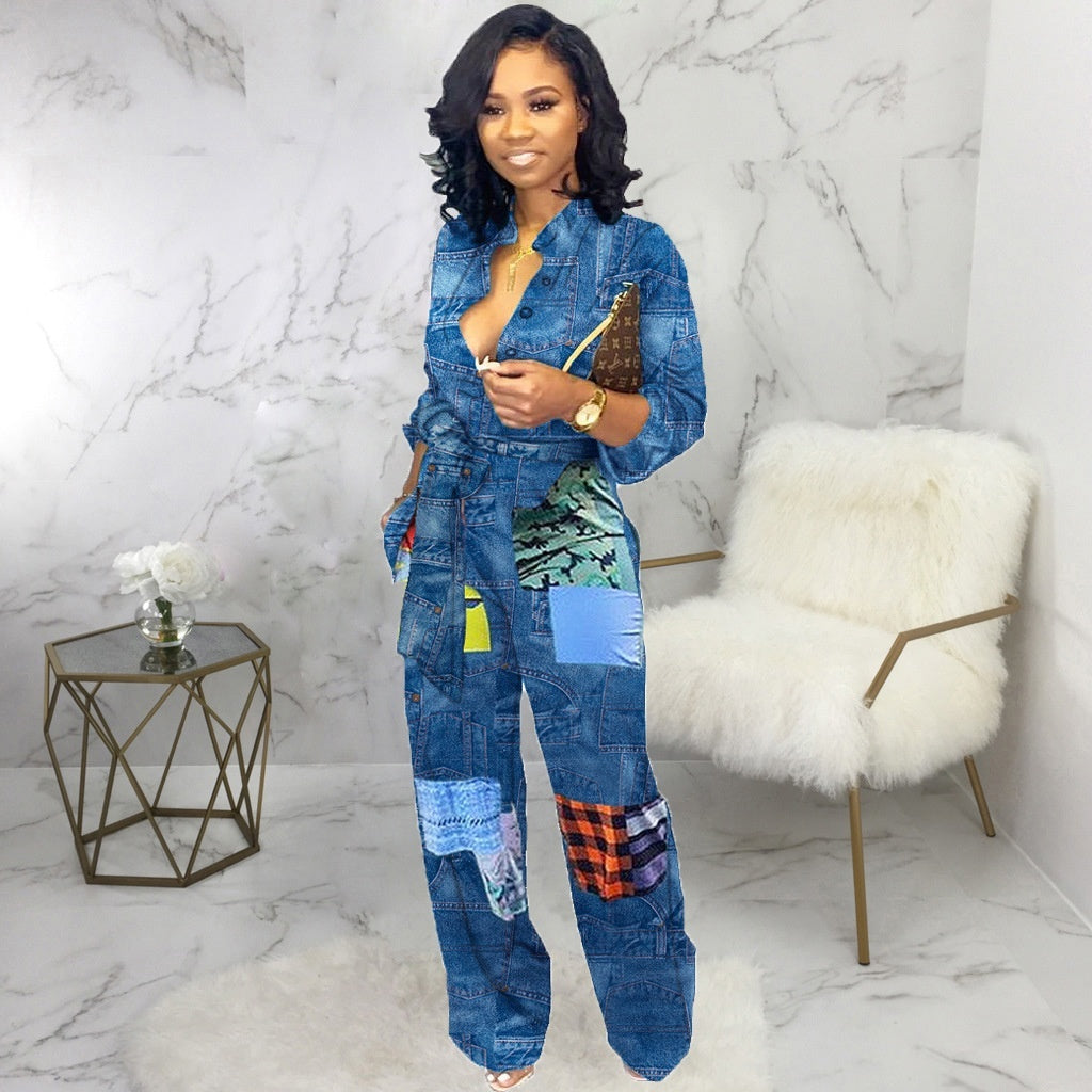Caldenza Denim Jumpsuit