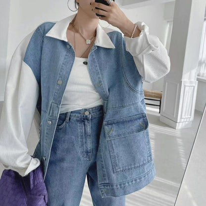 ChromaStitch Denim Baggy Coat