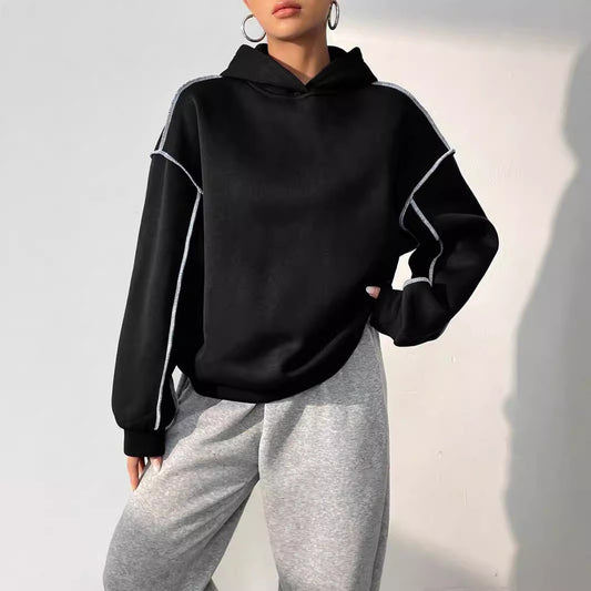 StyleMingle Patchwork Hoodie