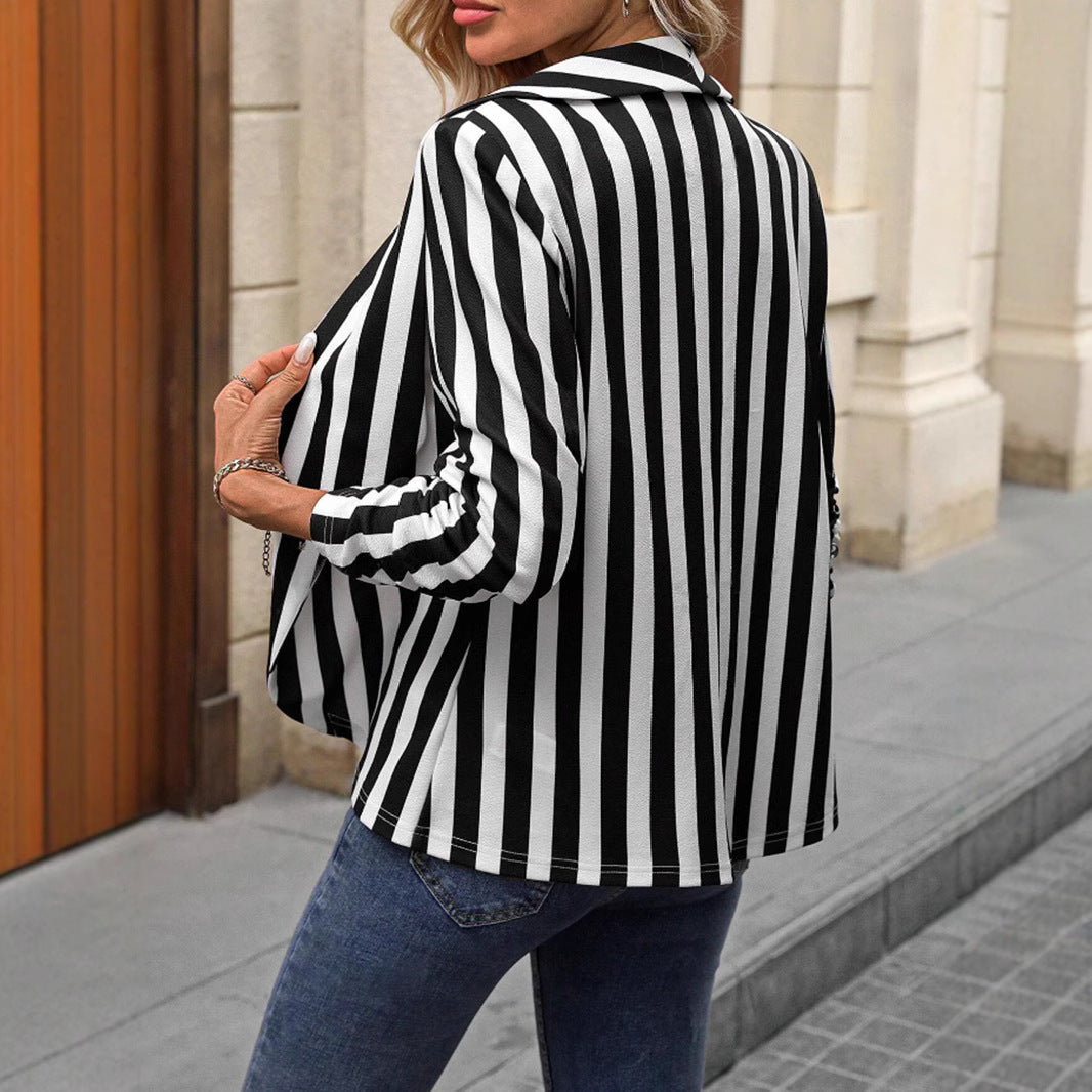 Autumn Elegance Slim Suit Jacket