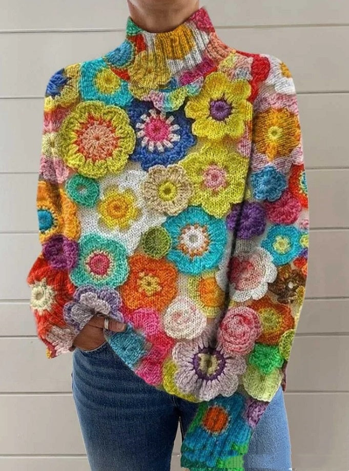 FloraMosaic™ 3D Pullover