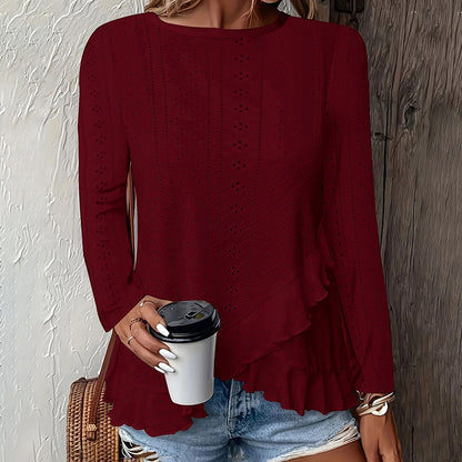 BreezeLace Ruffle Blouse