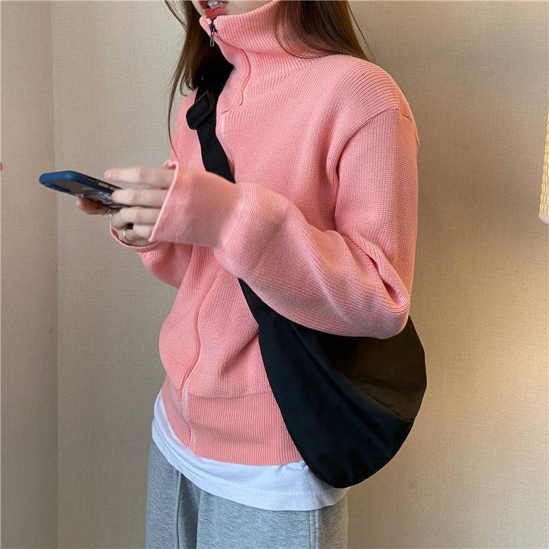 Versatile Long Sleeve Thick Knit Cardigan Loose