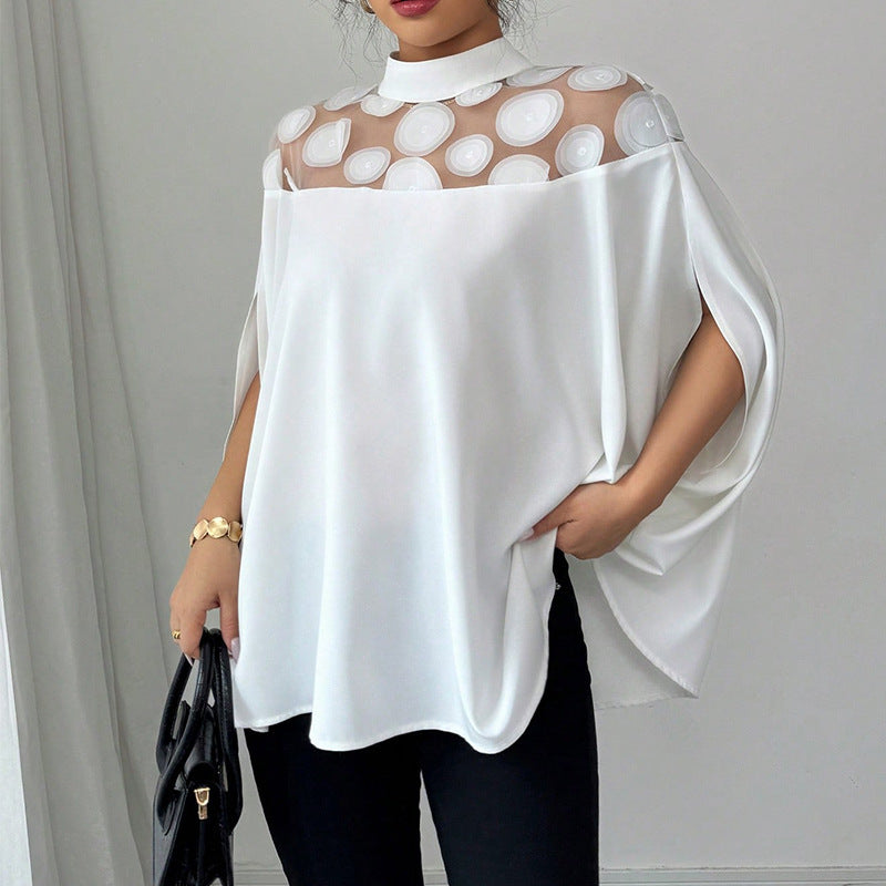 : BreezeAura Mesh Off-Shoulder Top