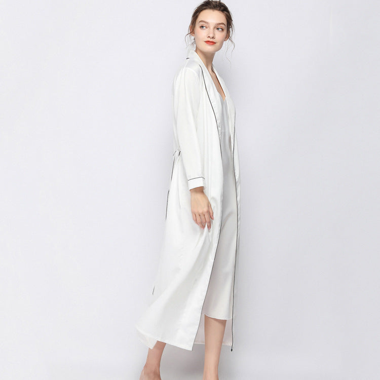 Silk Lace Pajamas Bathrobe Home Clothes