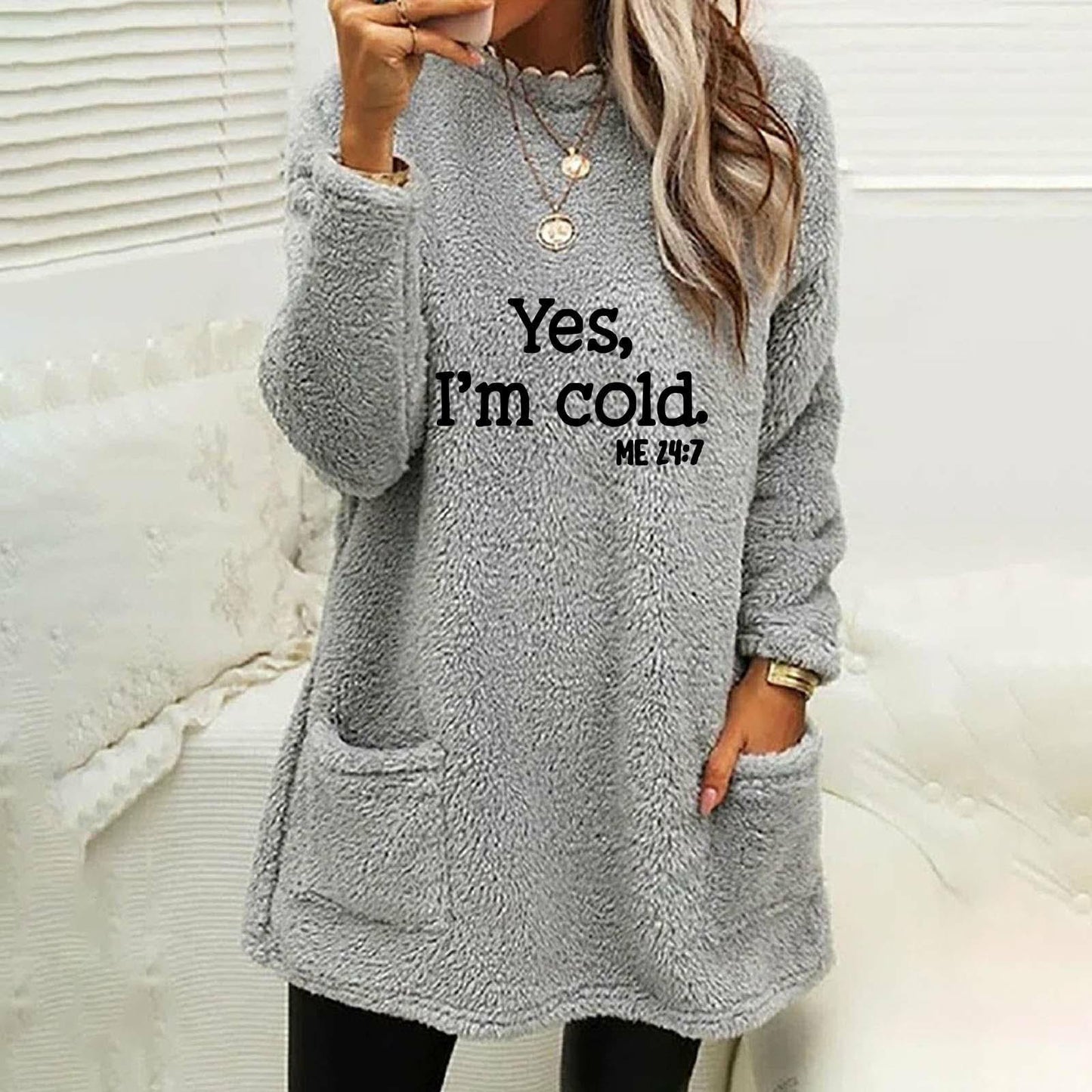 LetterEase Loose Crew Sweatshirt