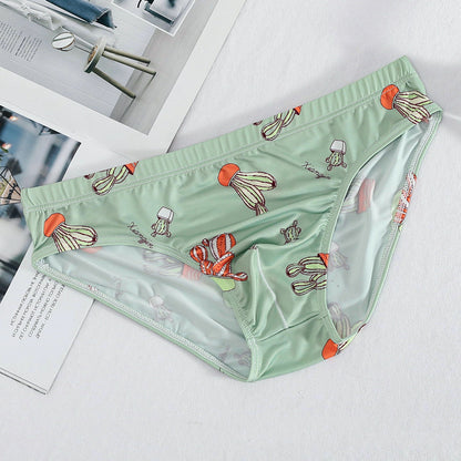 Men's Fashion Ice Silk Pattern Underwear