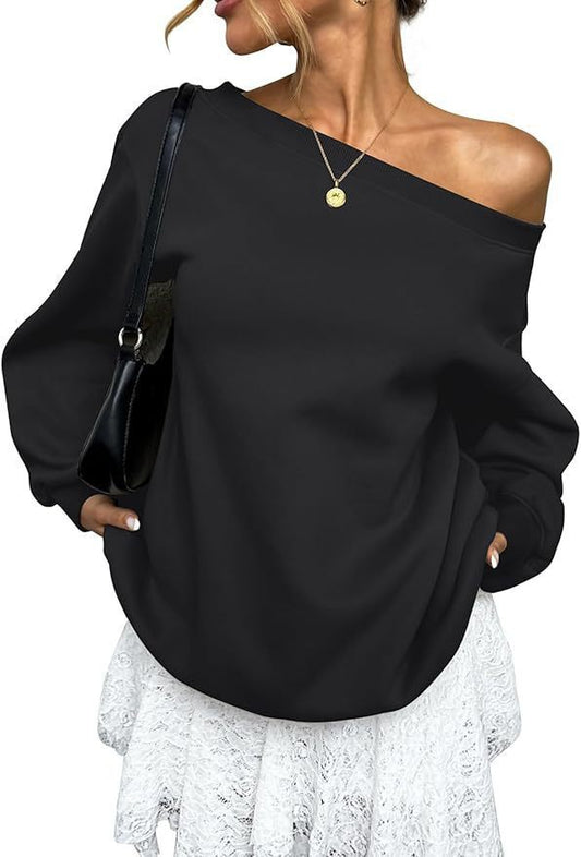 AngleLuxe™ Diagonal Collar Sweater