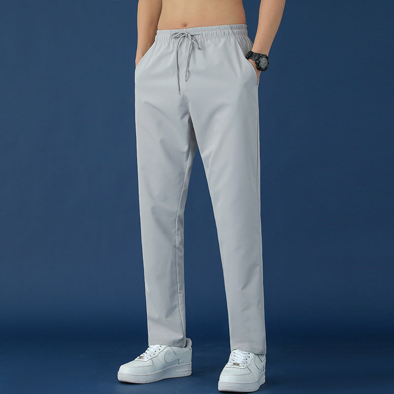 Ice Silk Pants Men's Thin Casual Sports Pants