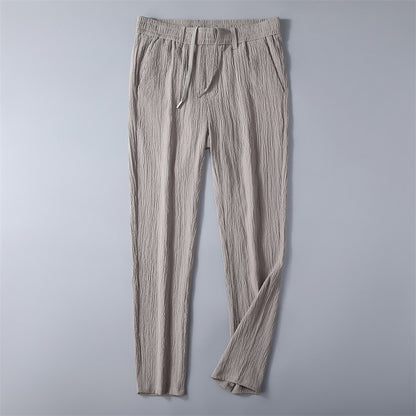 Stretch Waffle Ice Silk Ice Silk Casual Pants