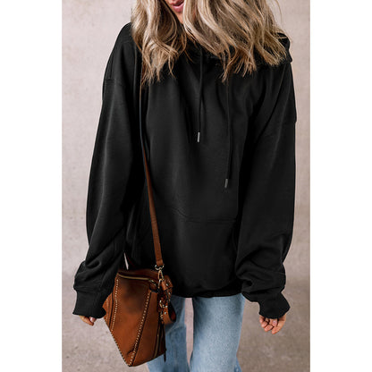 EaseFit Solid Drawstring Hoodie