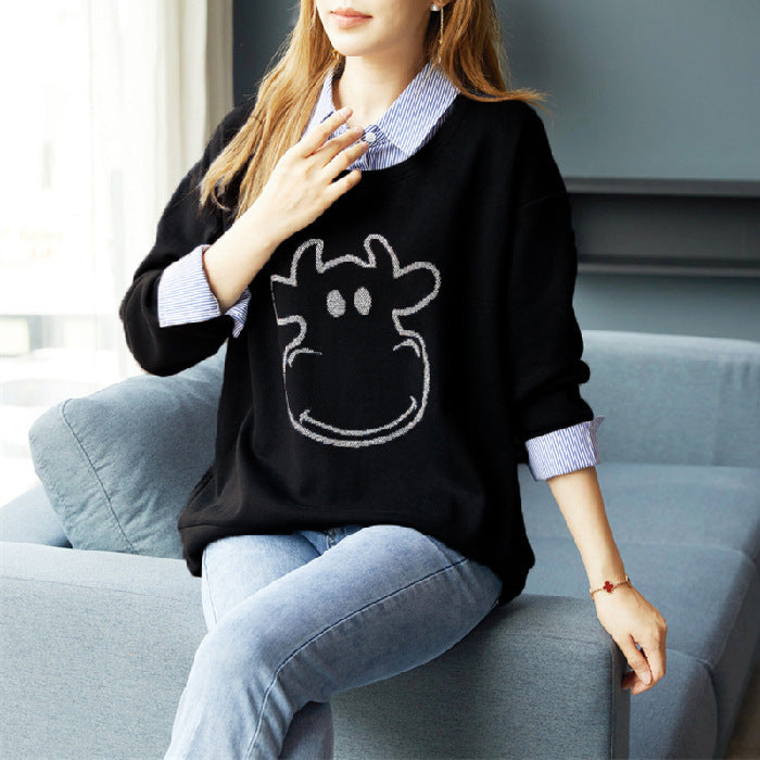 LayerLuxe Faux-Two Sweater