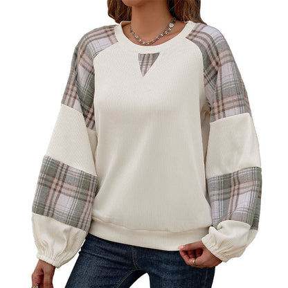 PlaidEase Colorblock Sweater