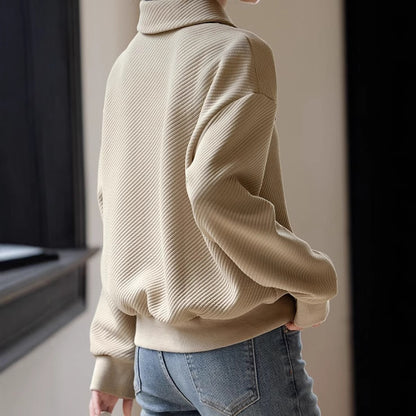 EthniCharm Buckle Lapel Sweater