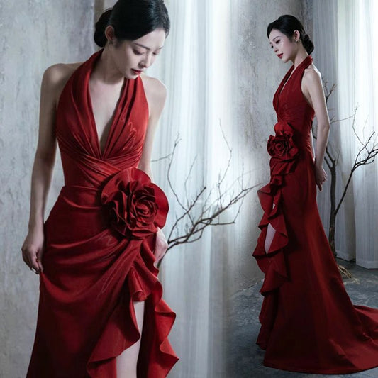 Crimson Reverie Gown