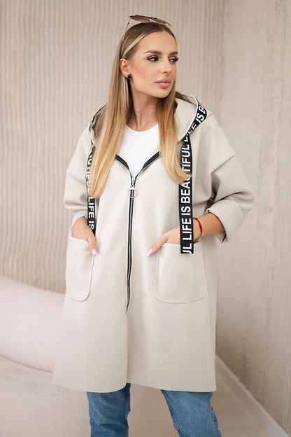 AthleWool™ Hooded Zip Coat