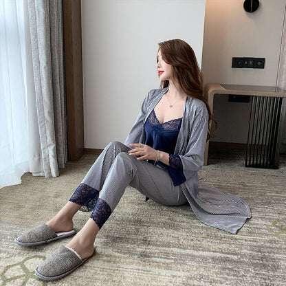 Women's Fashion Sexy Ice Silk Pajamas