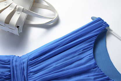 Temperament  Silk Vest Long Skirt