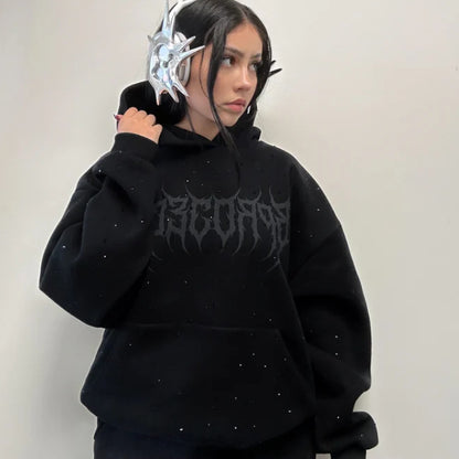 SparkBond Crystal Print Hoodie