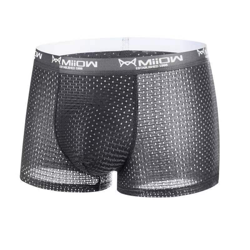 Home Fashion Men's Ice Silk Boxer Pants
