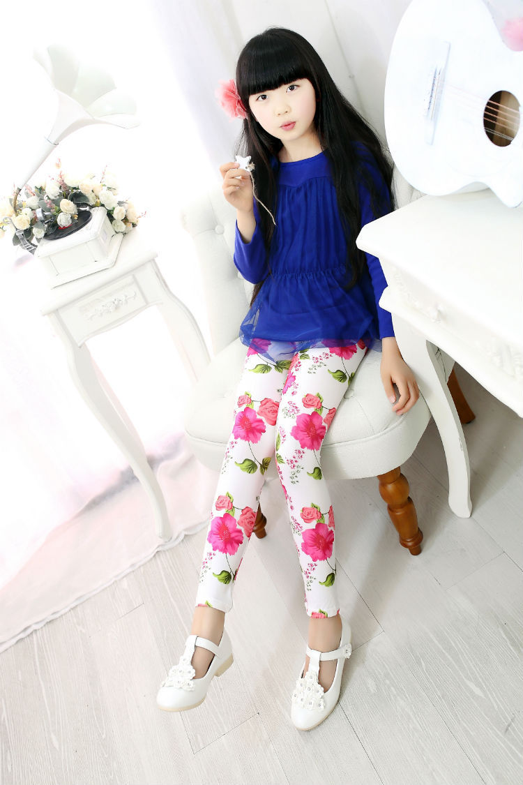 Milk Silk Children's Leggings Slim-fit Small And Medium Nine-point Children's Pants