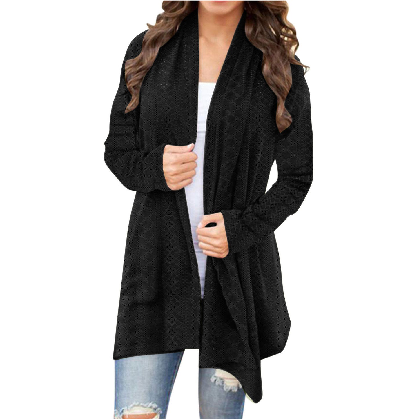 FlowEase Irregular Cardigan