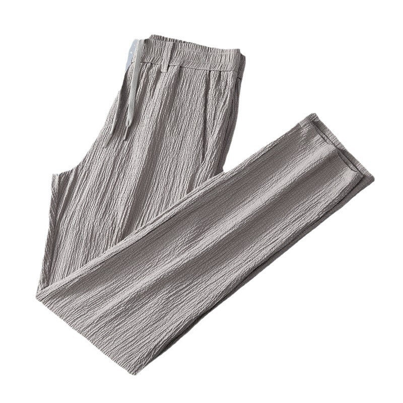 Stretch Waffle Ice Silk Ice Silk Casual Pants