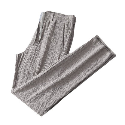 Stretch Waffle Ice Silk Ice Silk Casual Pants